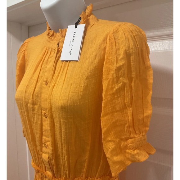 APIECE APART Las Alturas Maxi Dress In Tangelo Made In India NWT - Picture 5 of 9